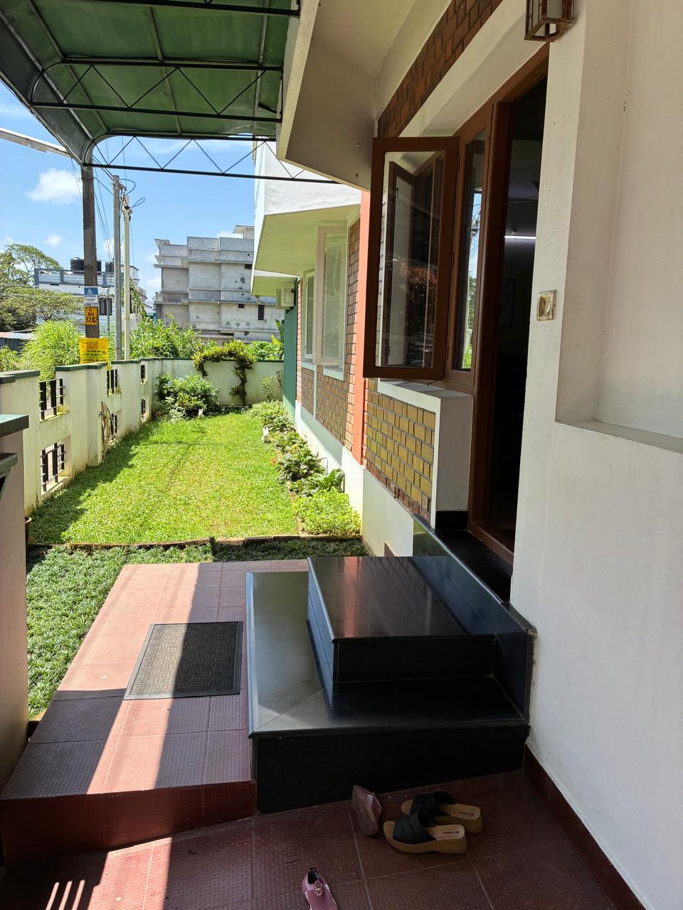 Beautiful garden at entrance